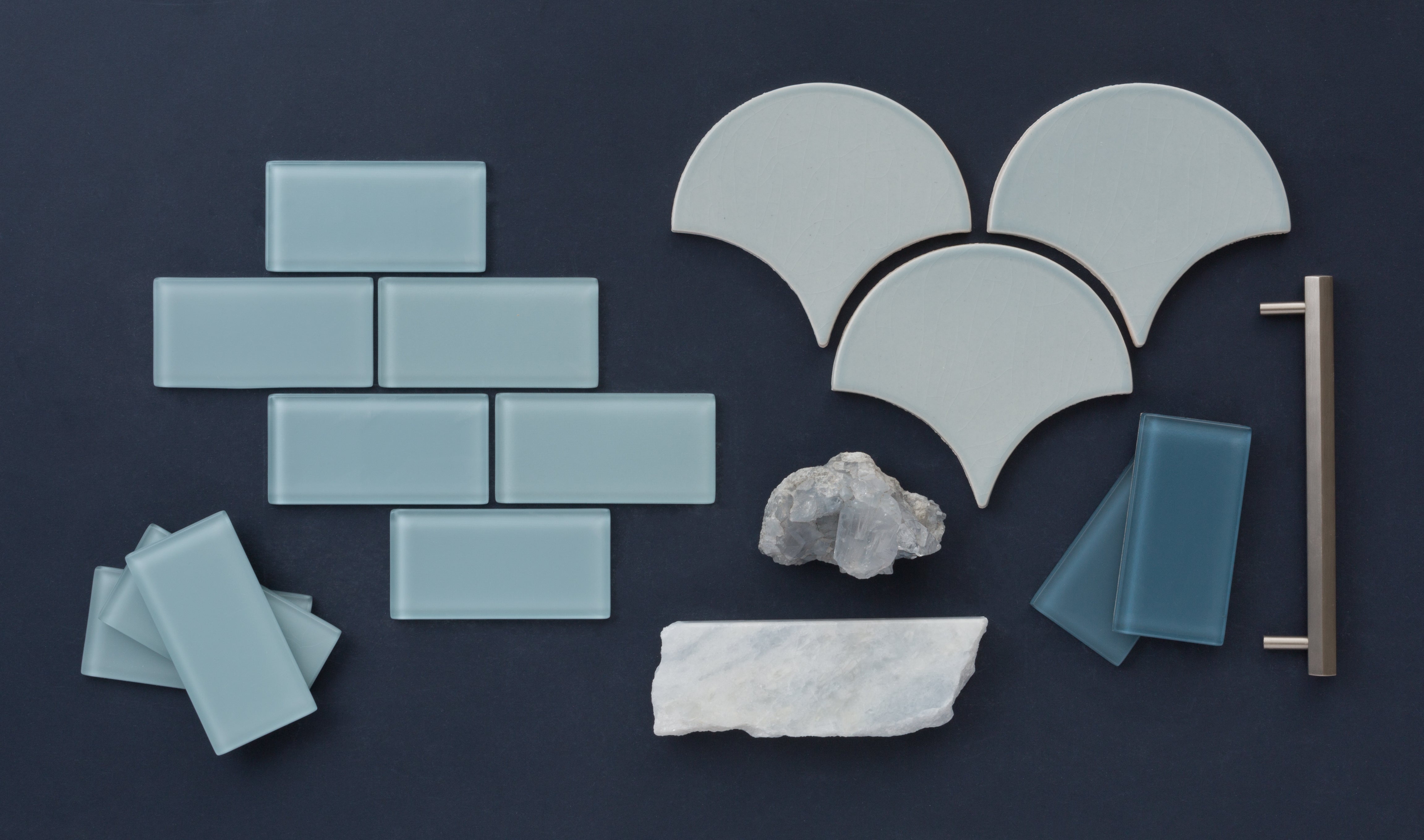 1x1 Straight Set Sheeted Glass Mosaic Tile in Partridge Matte