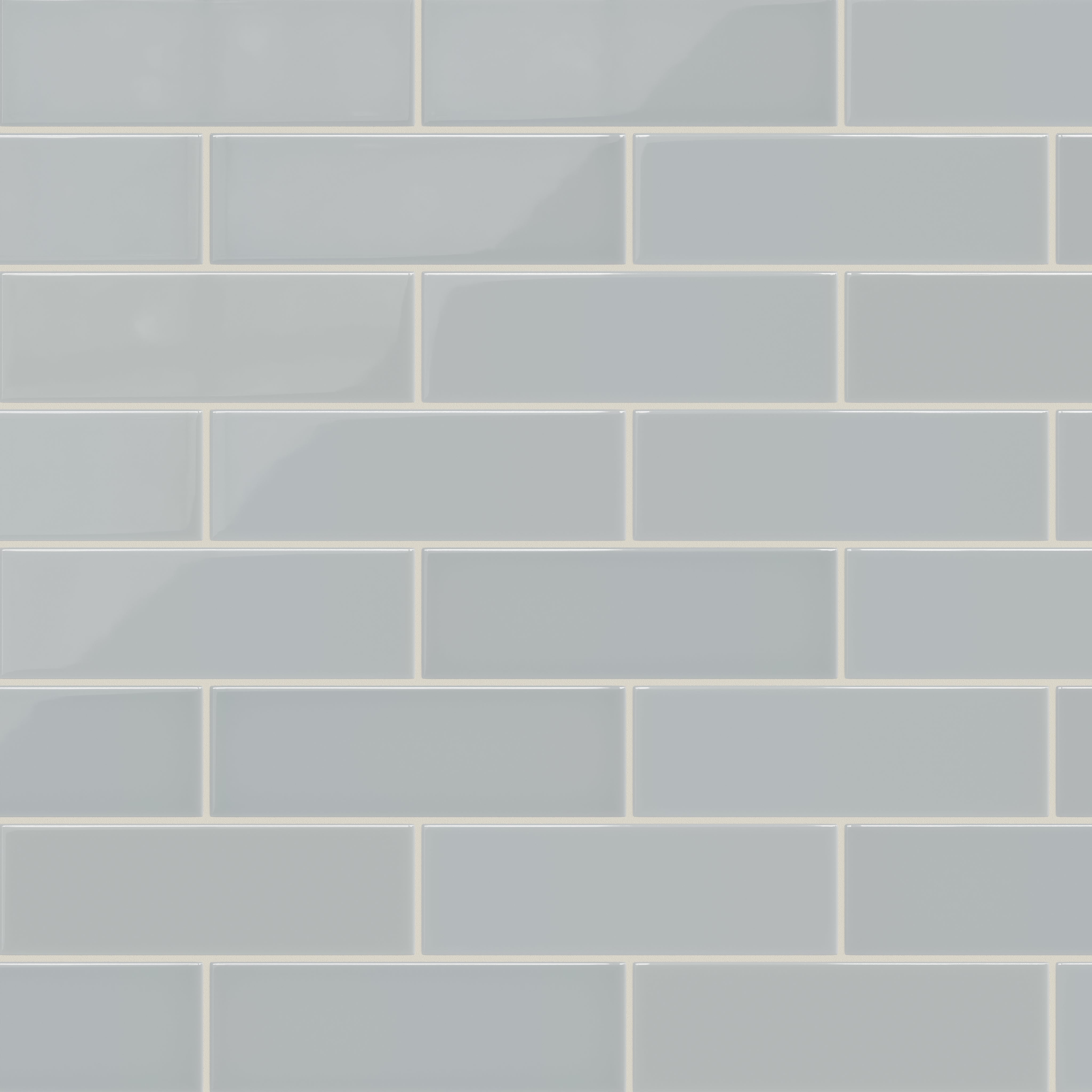3x9 Natural Press Ceramic Tile in Alberta Blue Gloss