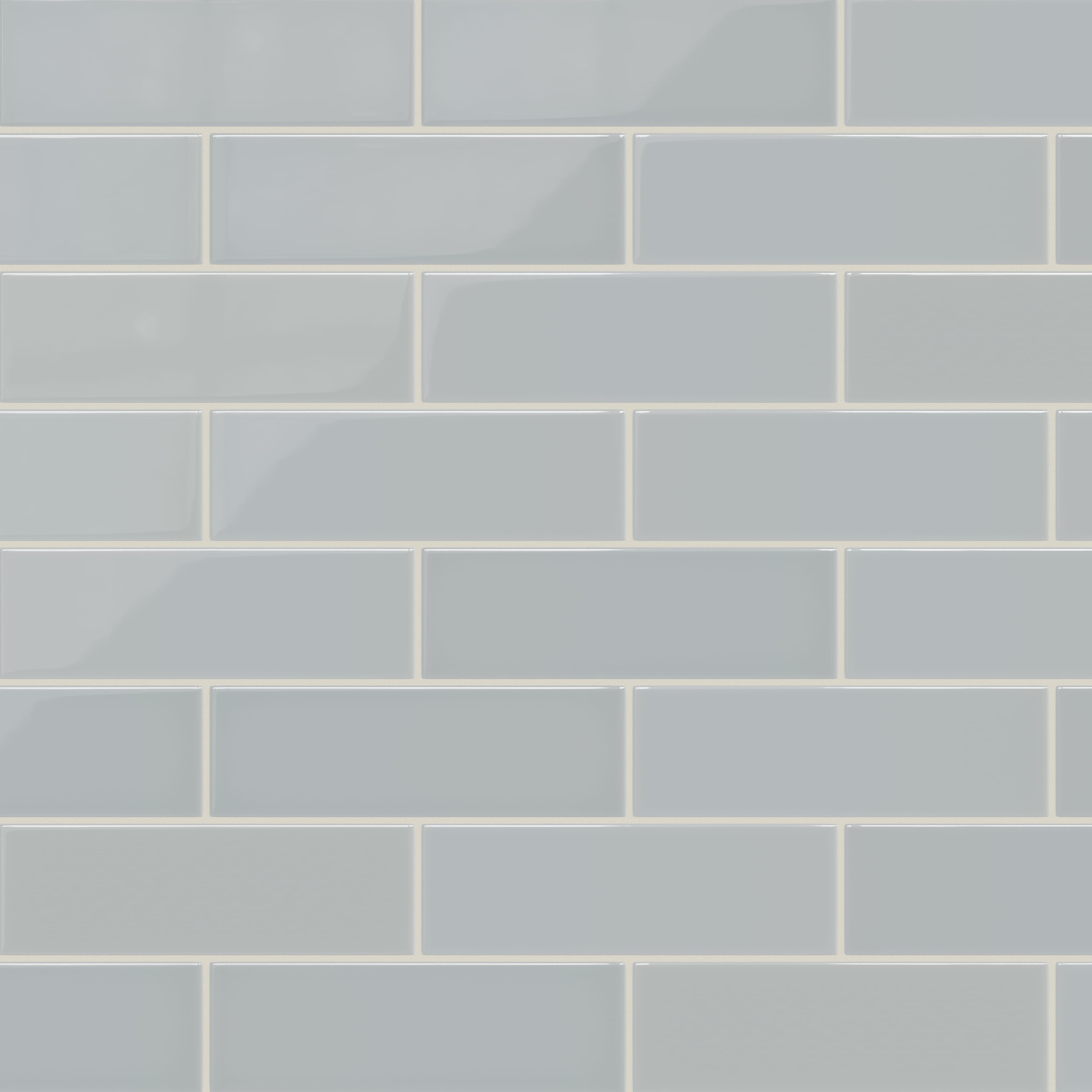 Quick Ship 3x9 Natural Press Ceramic Tile in Alberta Blue Gloss