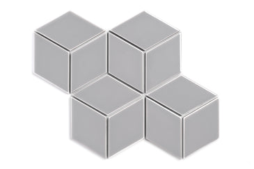 Large Diamond Original Ceramic Tile in Thistle Gloss