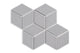 Large Diamond Original Ceramic Tile in Thistle Gloss