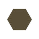 8" Hexagon Original Ceramic Tile in Bonsai Matte