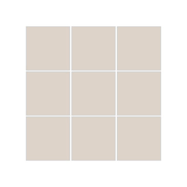 3x3 Straight Set Sheeted Original Ceramic Mosaic Tile in Sand Dune Matte