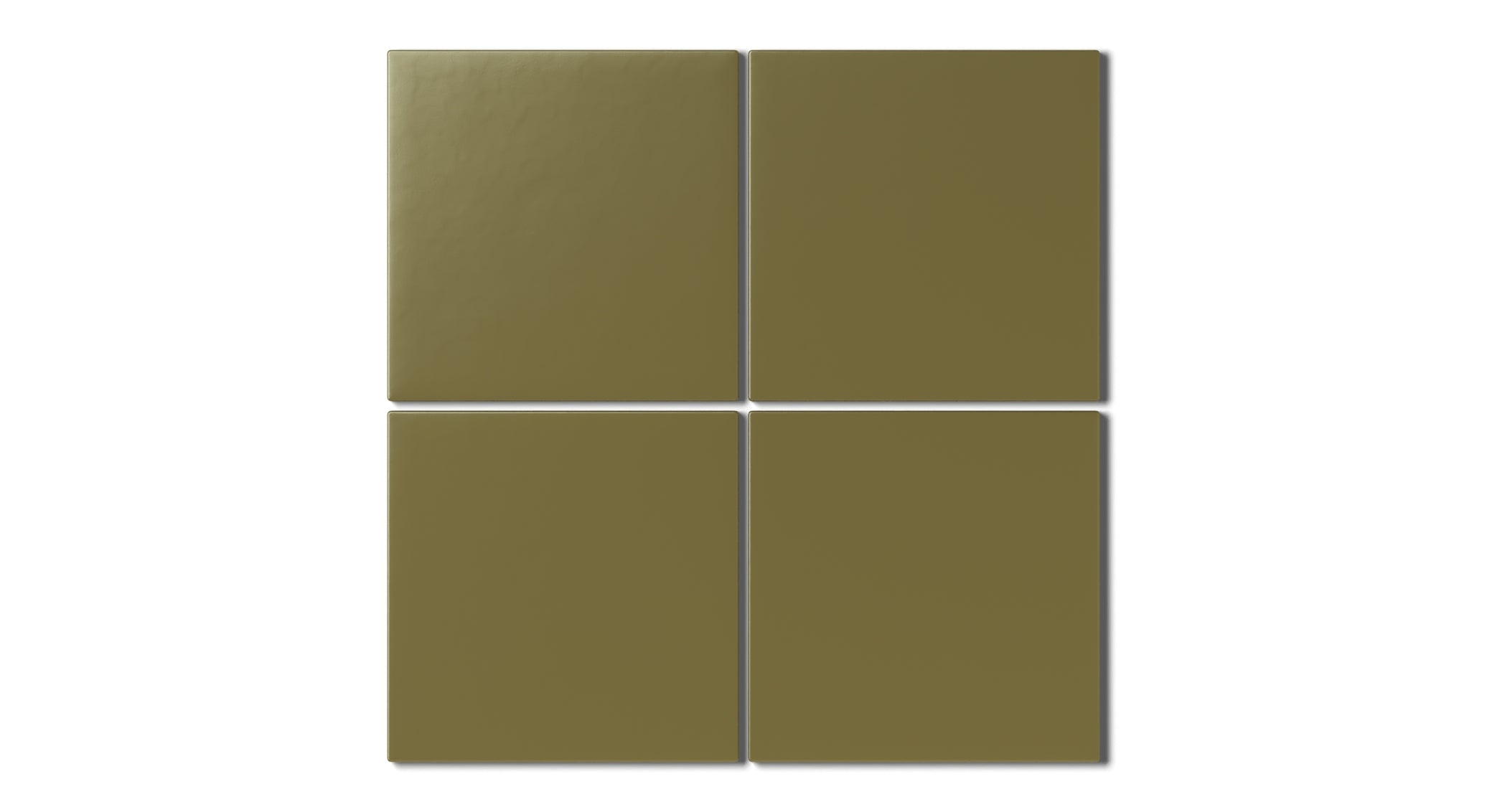 6x6 Natural Press Ceramic Tile in Sap Green Matte
