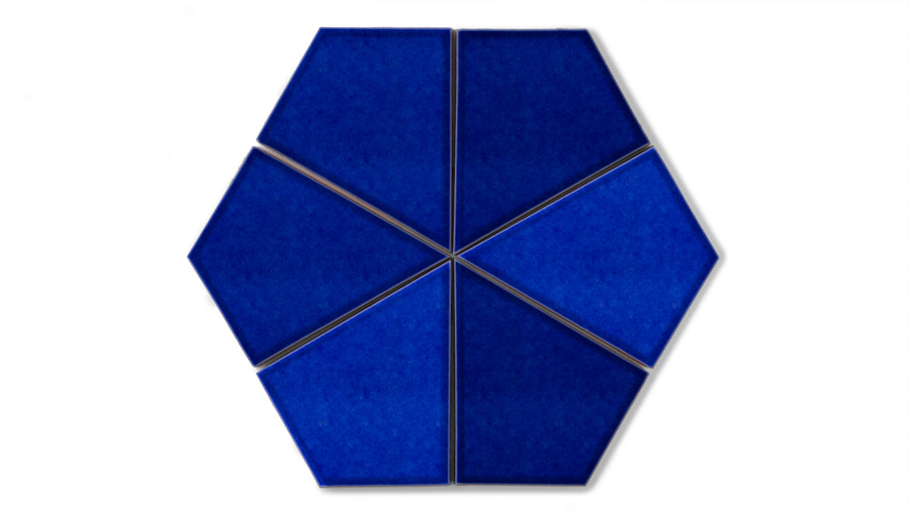 Hexite Original Ceramic Tile in Azul Gloss