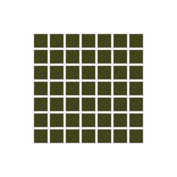 1x1 Straight Set Sheeted Original Ceramic Mosaic Tile in Lone Pine Matte
