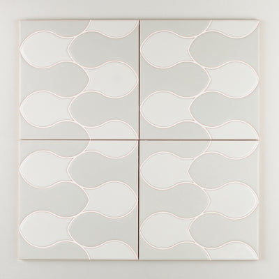 8x8 Handpainted Sample Brook  in Neutral Motif