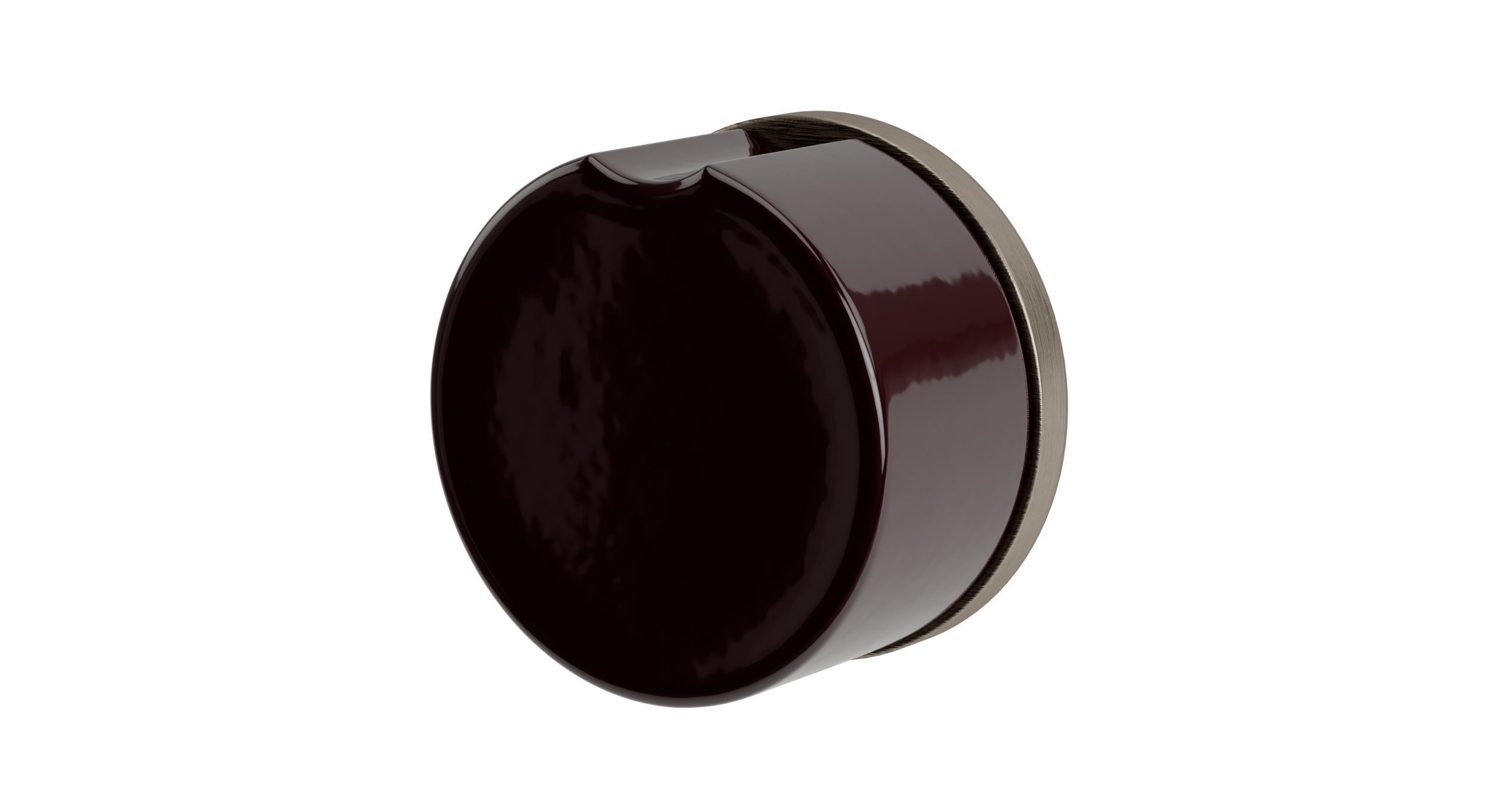 Foundry One Handle Wall Mount Diverter/Volume Control Shower Trim with Groove Ceramic Knob Handle in Antique Nickel