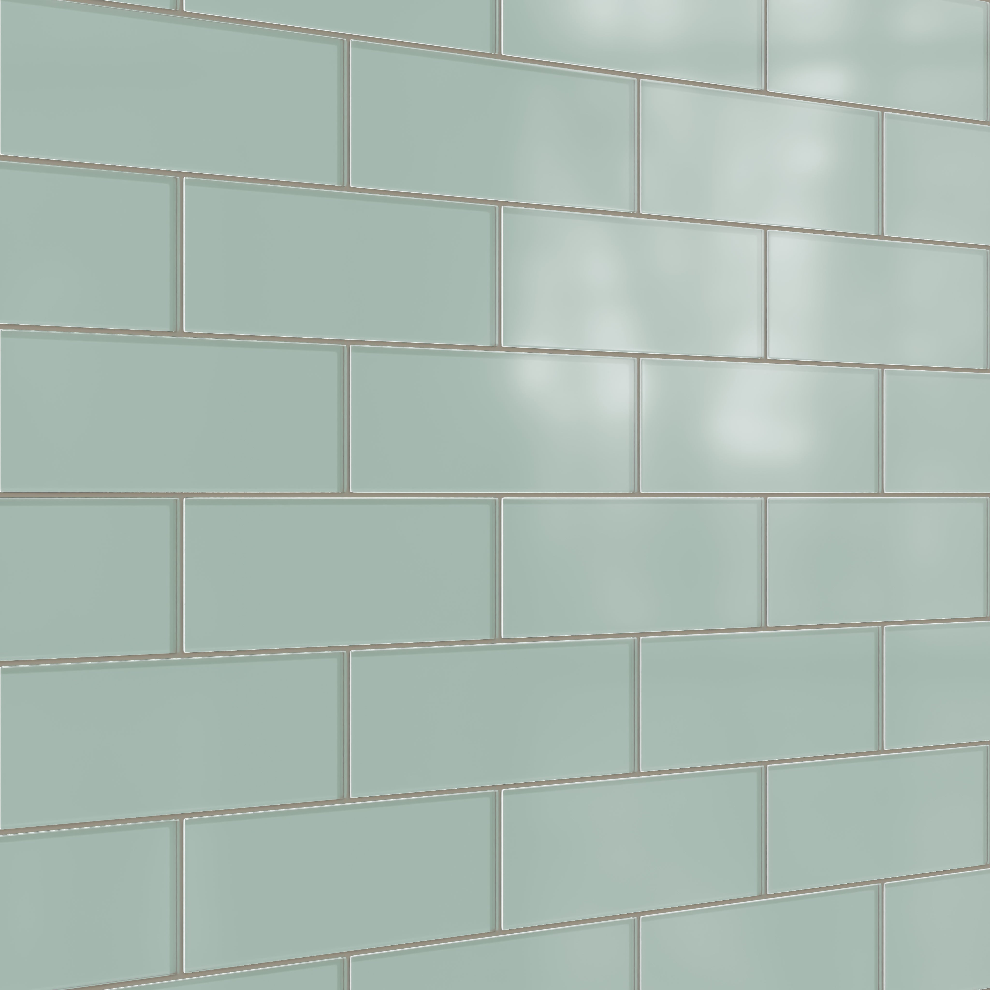 4x12 Glass Tile in Kingfisher Matte