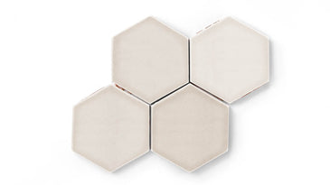 6" Hexagon Original Ceramic Tile in Sand Dune Gloss