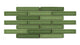 1x6 Half Offset Sheeted Original Ceramic Mosaic Tile in Kelp Gloss