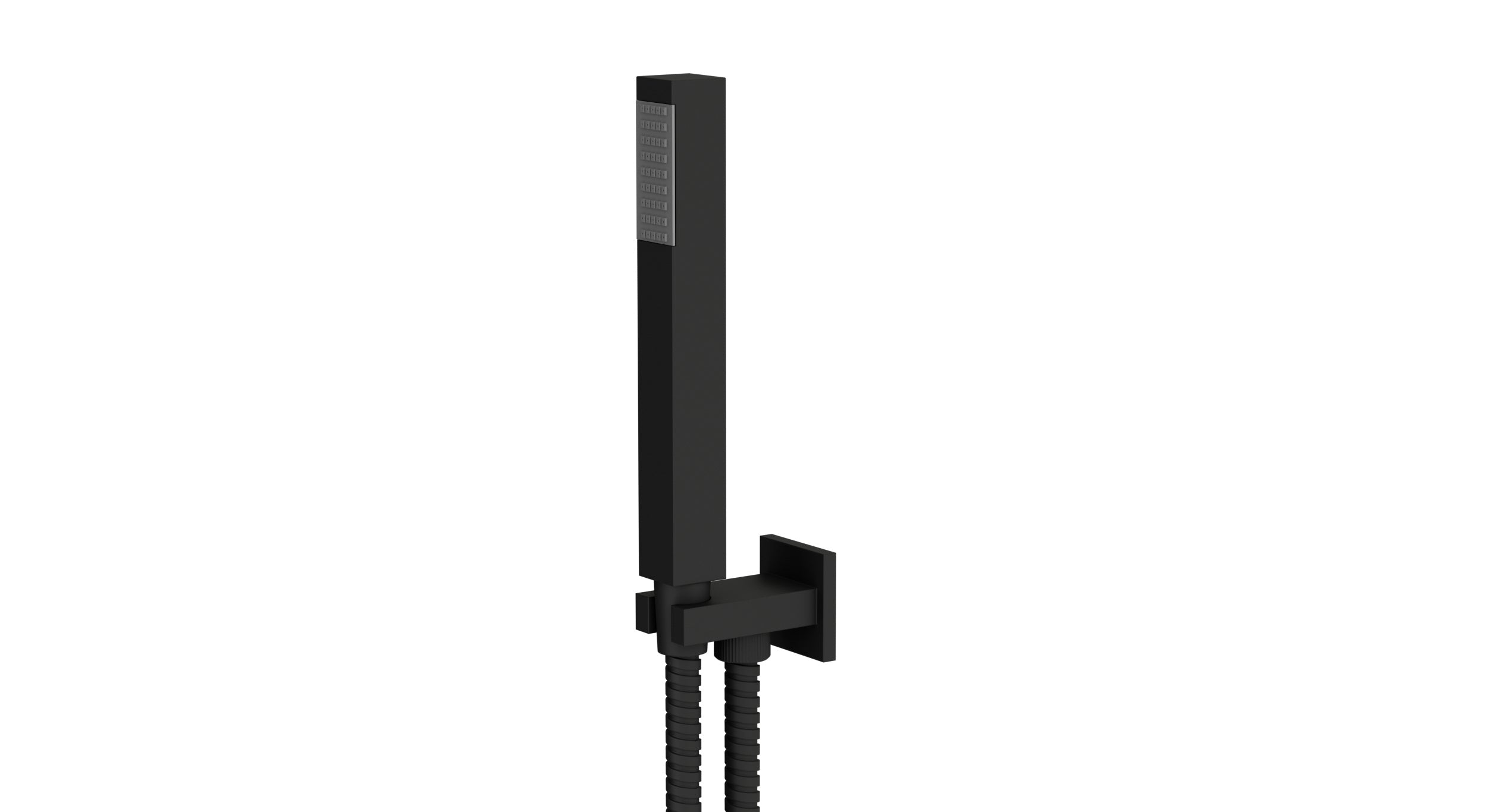 Flatiron Wall Elbow with Hook Kit - Less Hand Shower in Matte Black