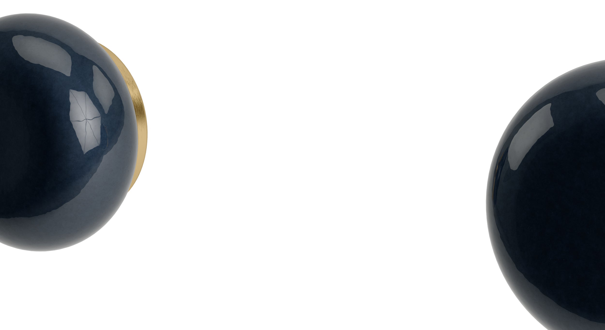 Foundry One Handle Wall Mount Diverter/Volume Control Shower Trim with Pebble Ceramic Knob Handle in Satin Brass