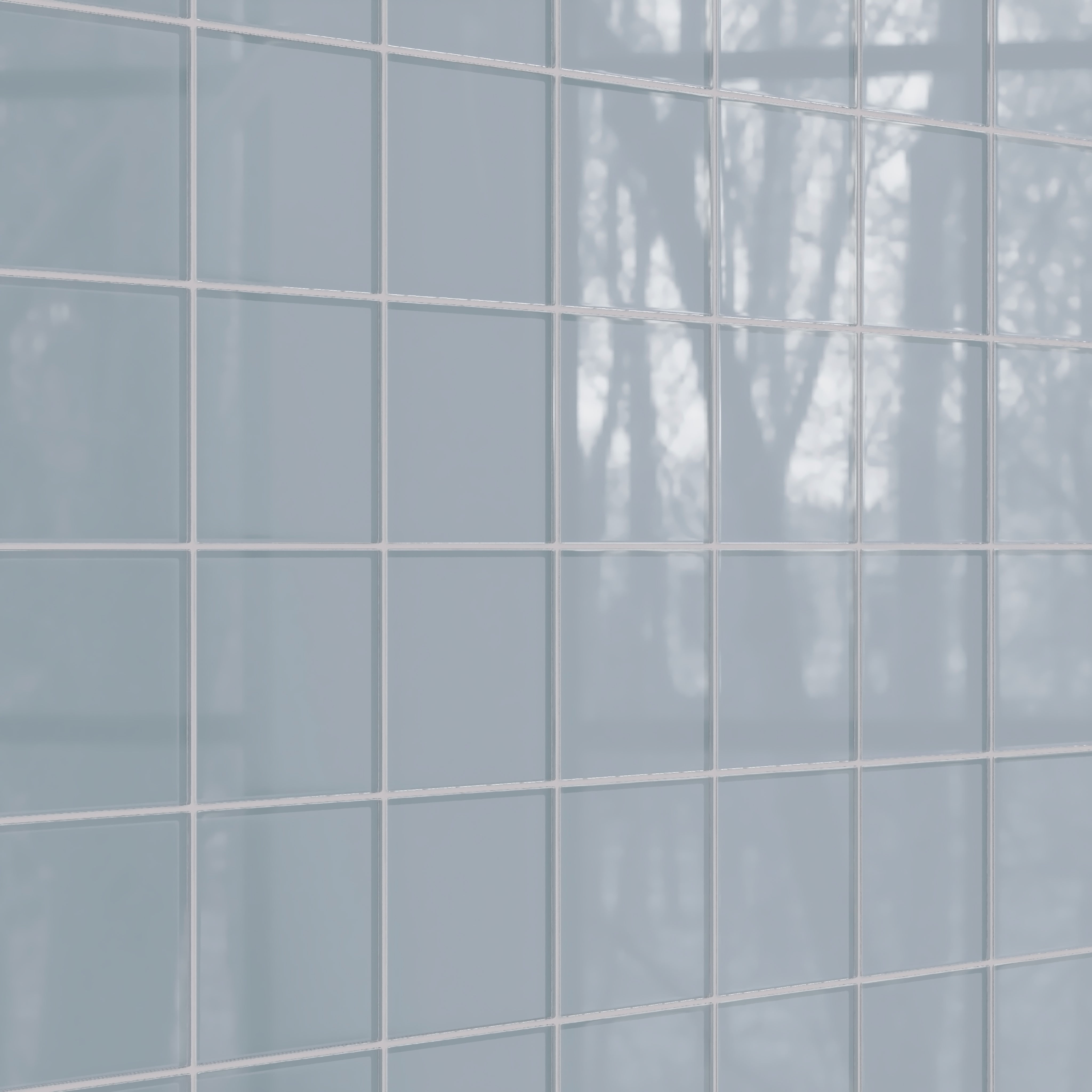 6x6 Glass Tile in Pinyon Jay Gloss