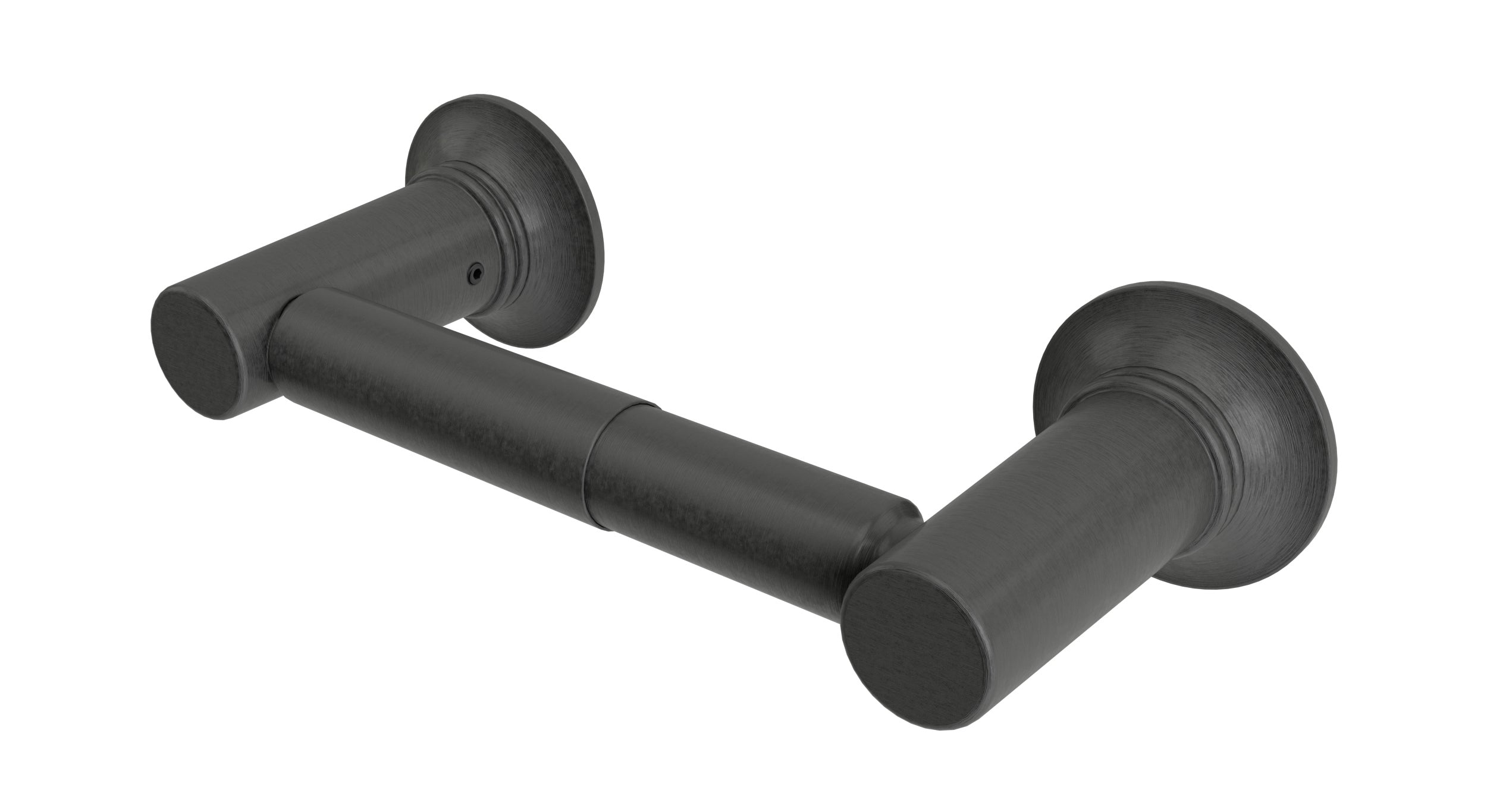 Emerson Double Post Paper Holder in Blackened Nickel