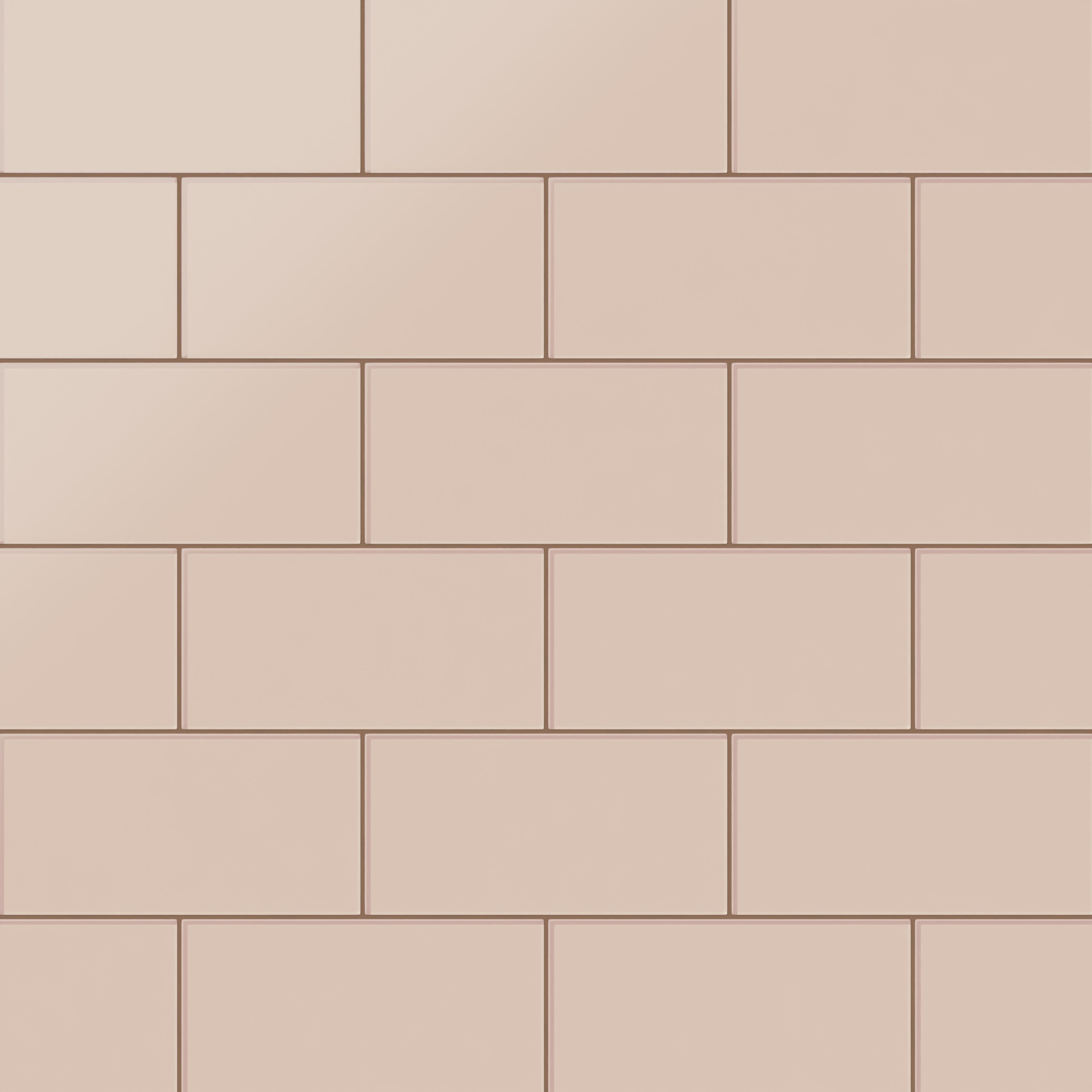 6x12 Glass Tile in Rosy Finch Matte