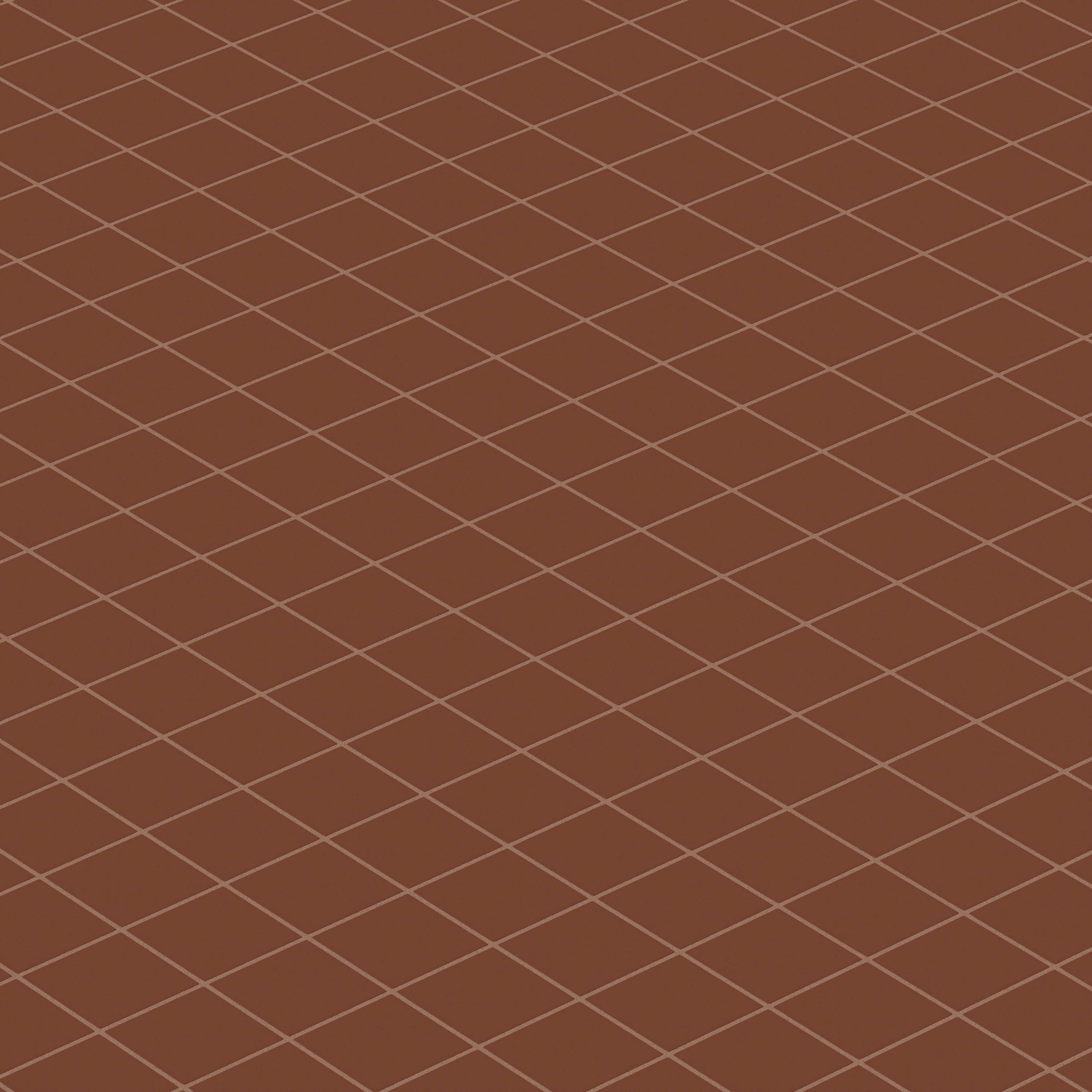 3x3 Straight Set Sheeted Natural Press Ceramic Mosaic Tile in Red Iron Oxide Matte