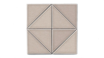 6" Triangle Original Ceramic Tile in Cardamom Gloss