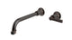 Emerson One Handle Wall Mount 10" Lavatory Faucet with Classic Lever Handle in Antique Bronze