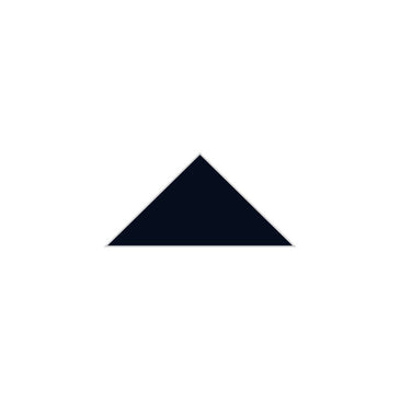 4" Triangle Original Ceramic Tile in Navy Blue Matte