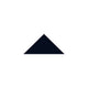 4" Triangle Original Ceramic Tile in Navy Blue Matte