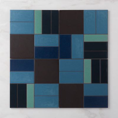 8x8 Handpainted Sample Grange  in Warm Motif
