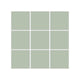 3x3 Straight Set Sheeted Original Ceramic Mosaic Tile in Rosemary Matte