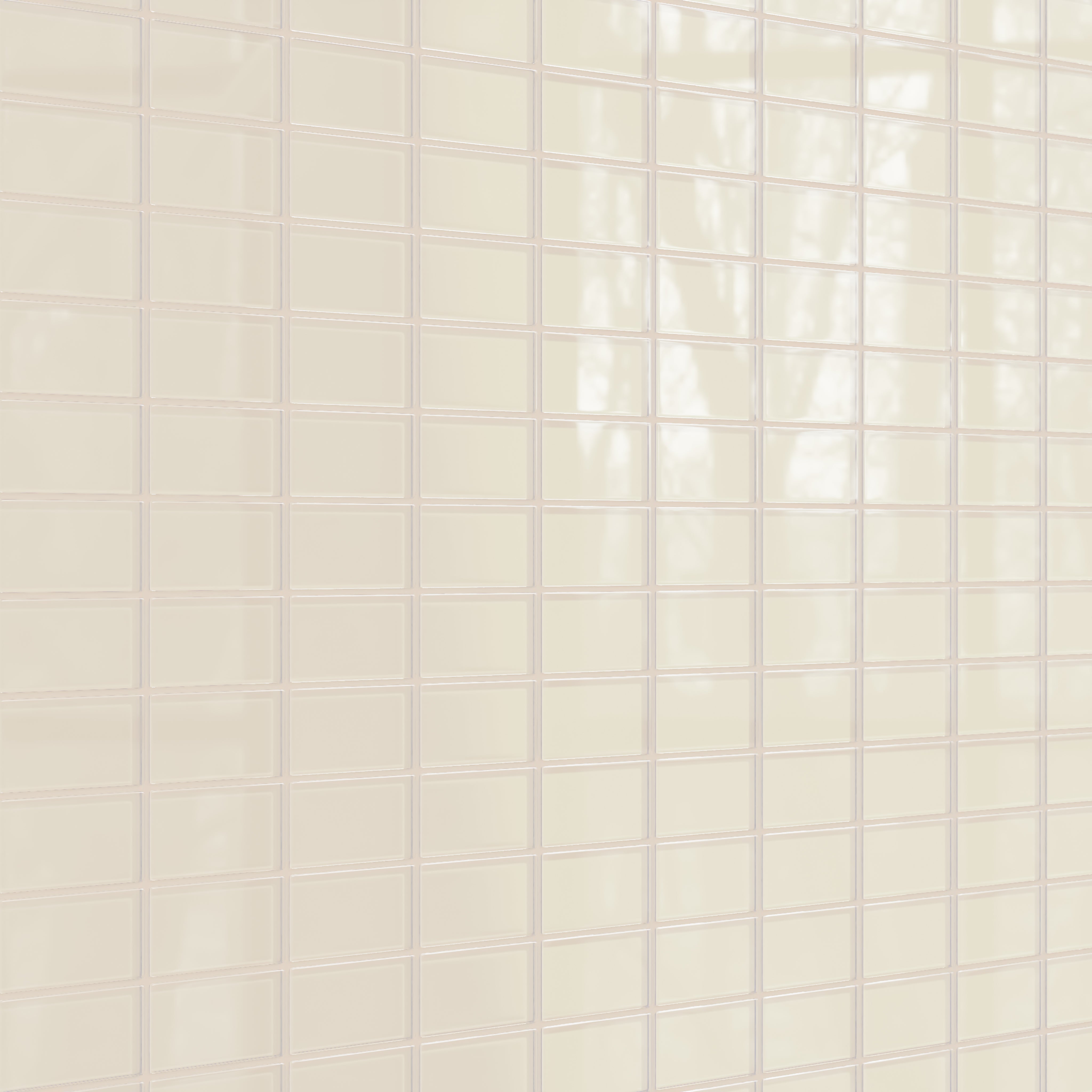 2x4 Straight Set Sheeted Glass Mosaic Tile in Sparrow Gloss