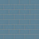 3x6 Natural Press Ceramic Tile in Azurite Matte