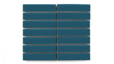 1x4 Straight Set Sheeted Original Ceramic Mosaic Tile in Adriatic Sea Matte