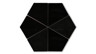 Hexite Original Ceramic Tile in Raven Gloss