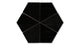 Hexite Original Ceramic Tile in Raven Gloss
