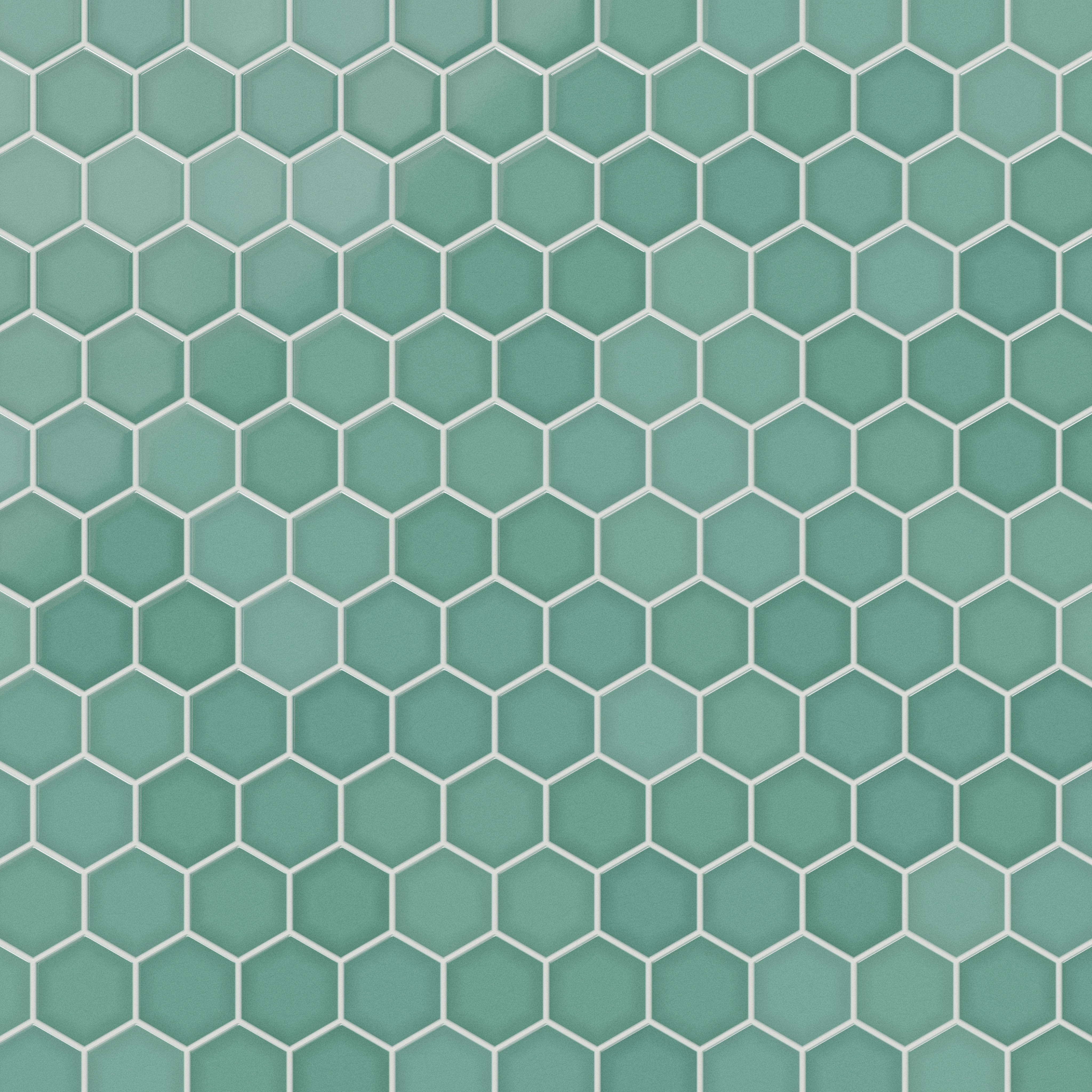 4" Hexagon Original Ceramic Tile in Amalfi Coast Gloss