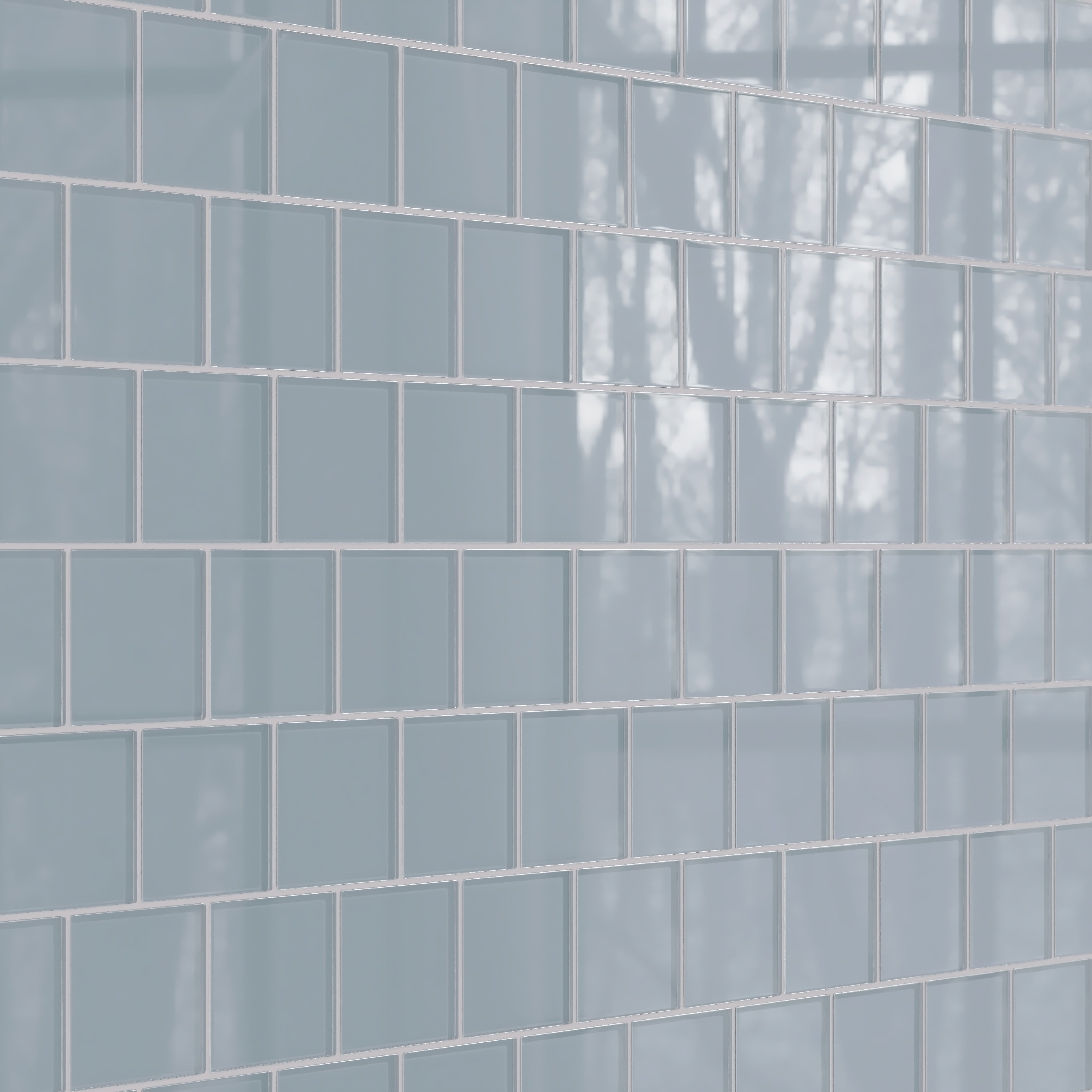 4x4 Glass Tile in Pinyon Jay Gloss