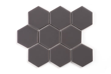 4" Hexagon Original Ceramic Tile in Kalamata Matte