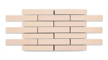 1x6 Half Offset Sheeted Original Ceramic Mosaic Tile in Tumbleweed Matte
