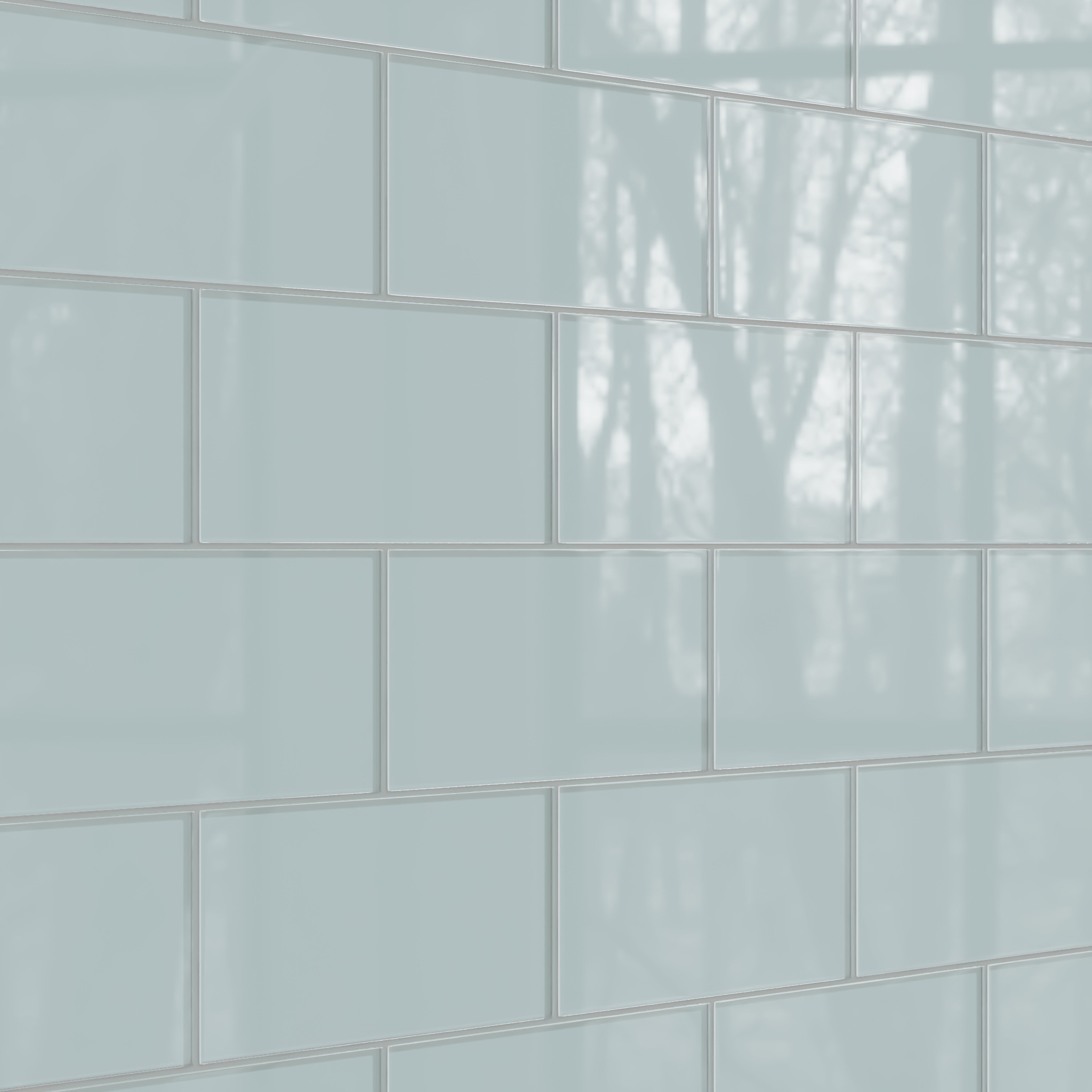 6x12 Glass Tile in Great Blue Heron Gloss