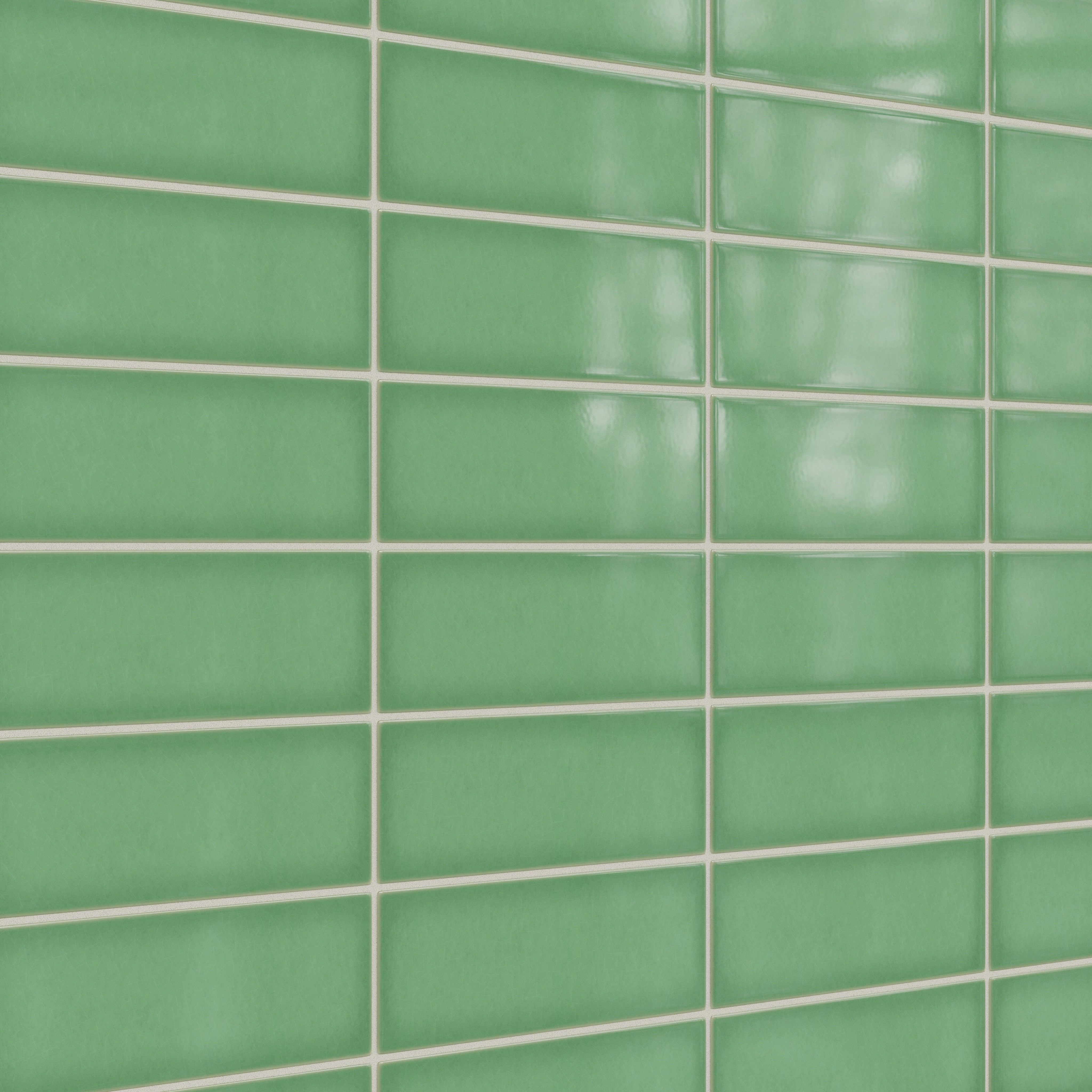 4x12 Original Ceramic Tile in Sea Green Gloss