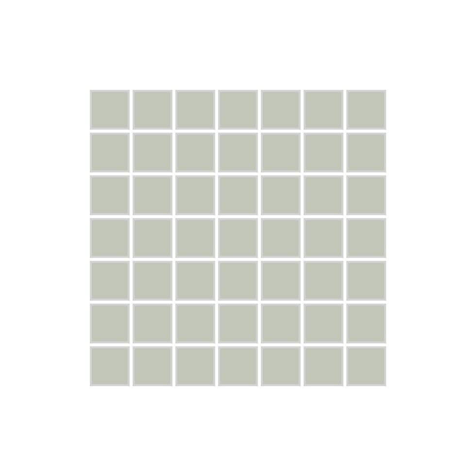 1x1 Straight Set Sheeted Original Ceramic Mosaic Tile in Salton Sea Matte