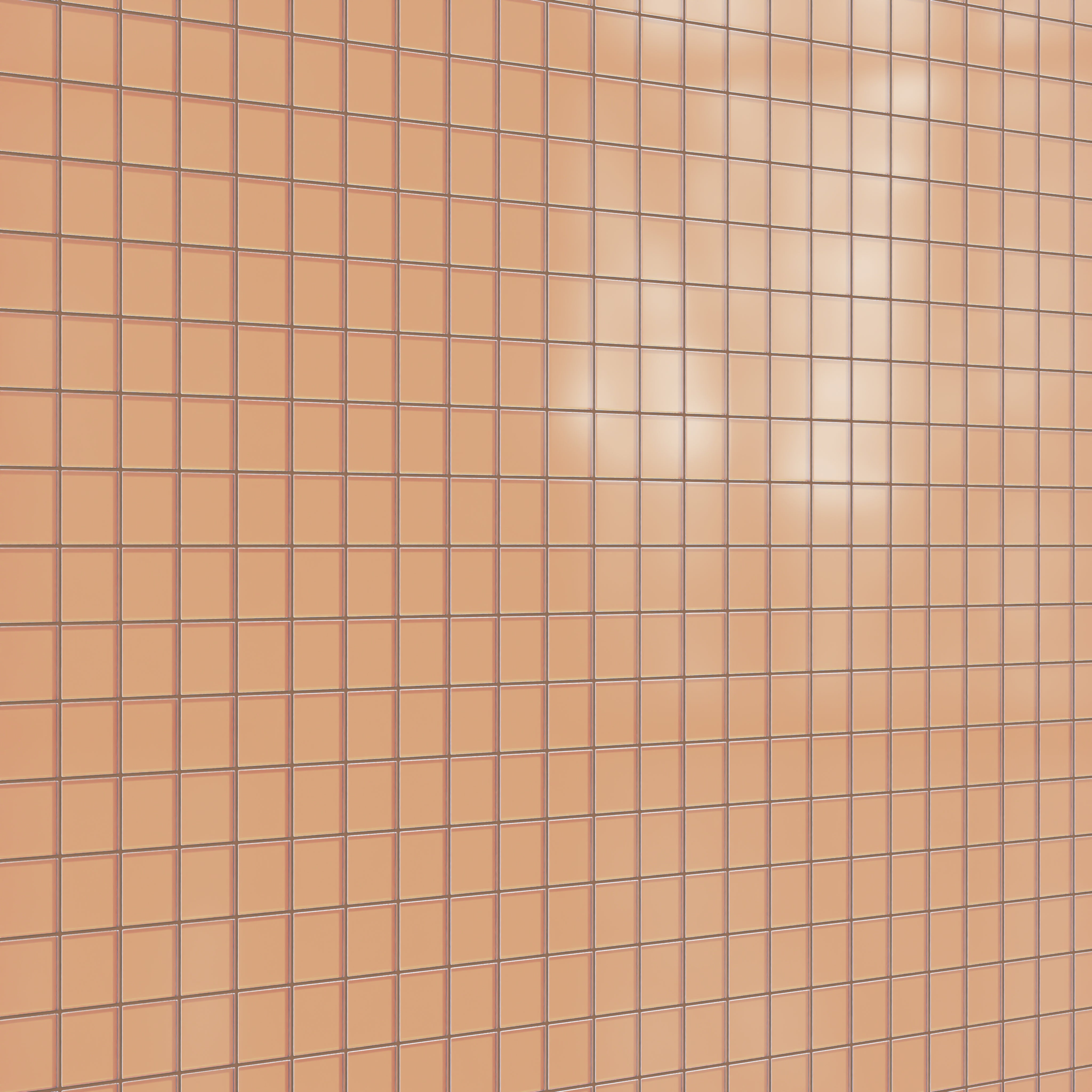 3x3 Straight Set Sheeted Glass Mosaic Tile in Carolina Wren Matte