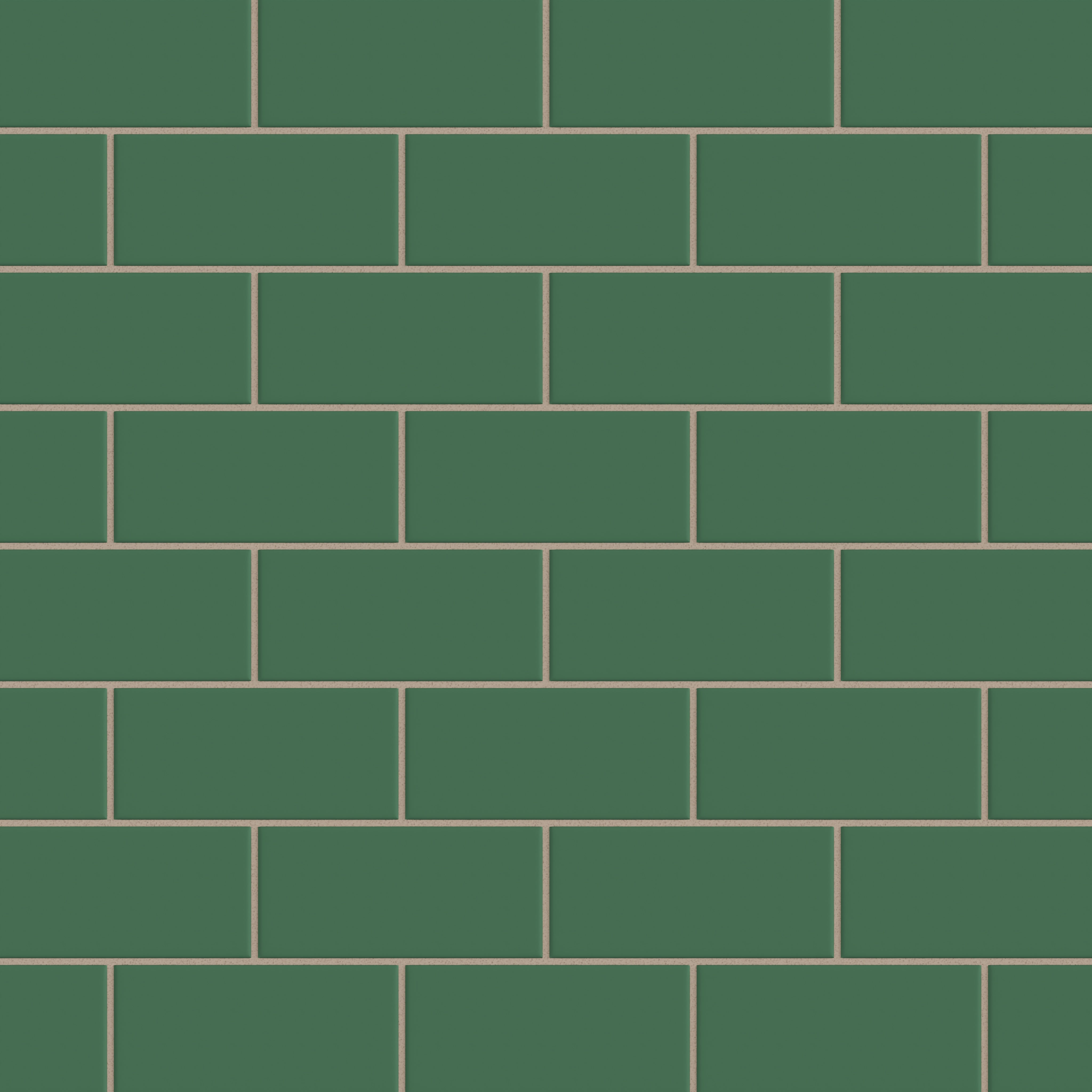 3x6 Natural Press Ceramic Tile in Viridian Matte
