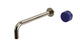 Foundry One Handle Wall Mount 10" Lavatory Faucet with Groove Ceramic Knob Handle in Polished Nickel