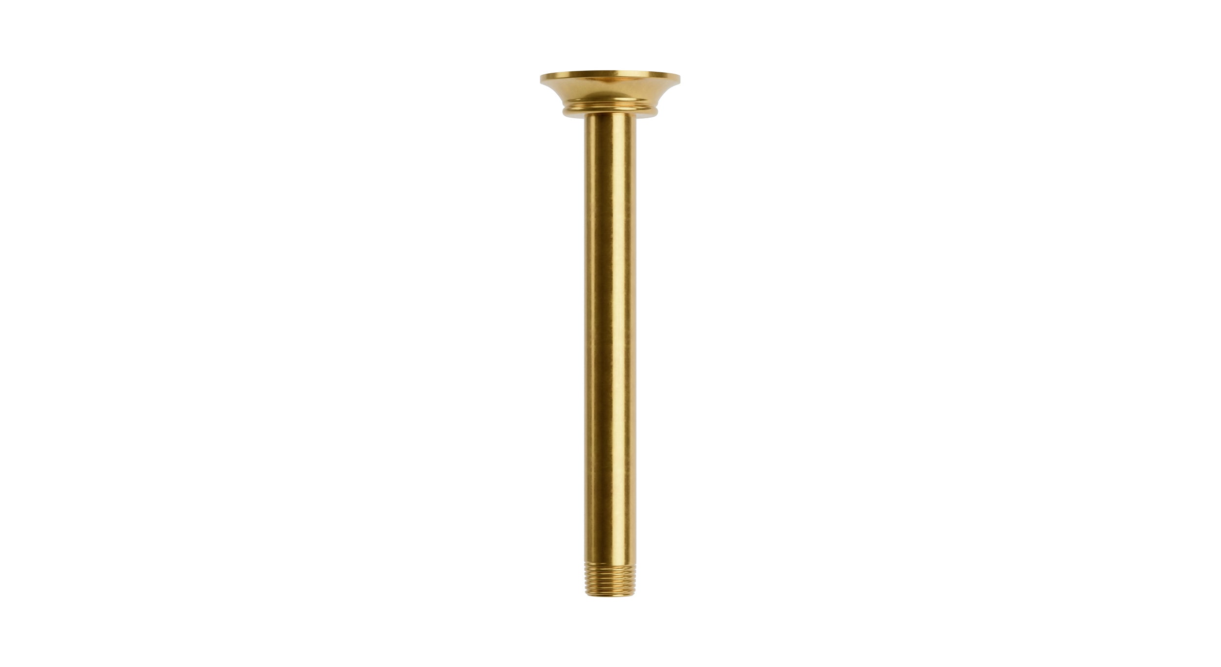 Emerson 8" Straight Shower Arm with Flange in French Brass