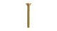 Emerson 8" Straight Shower Arm with Flange in French Brass