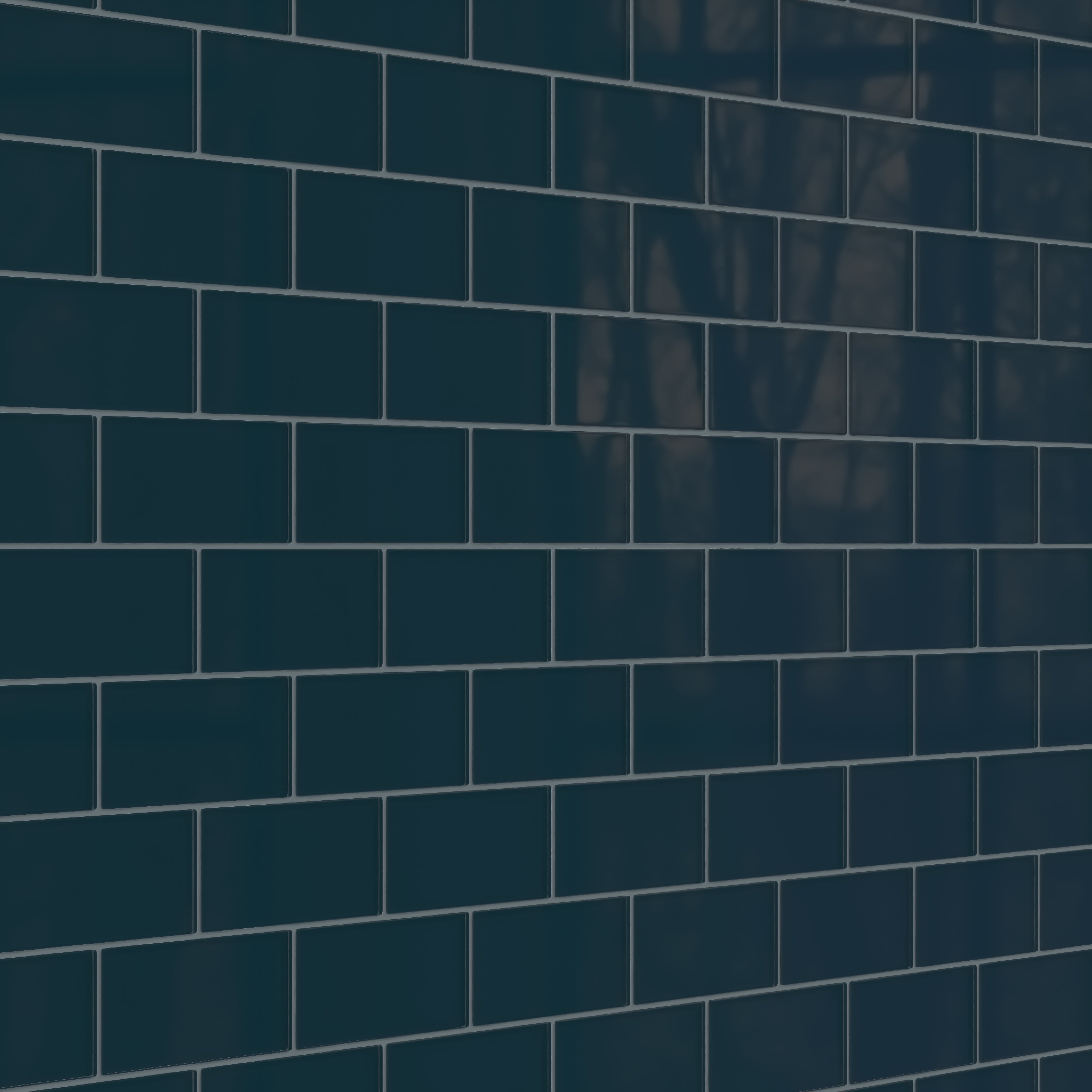 3x6 Glass Tile in Grackle Gloss