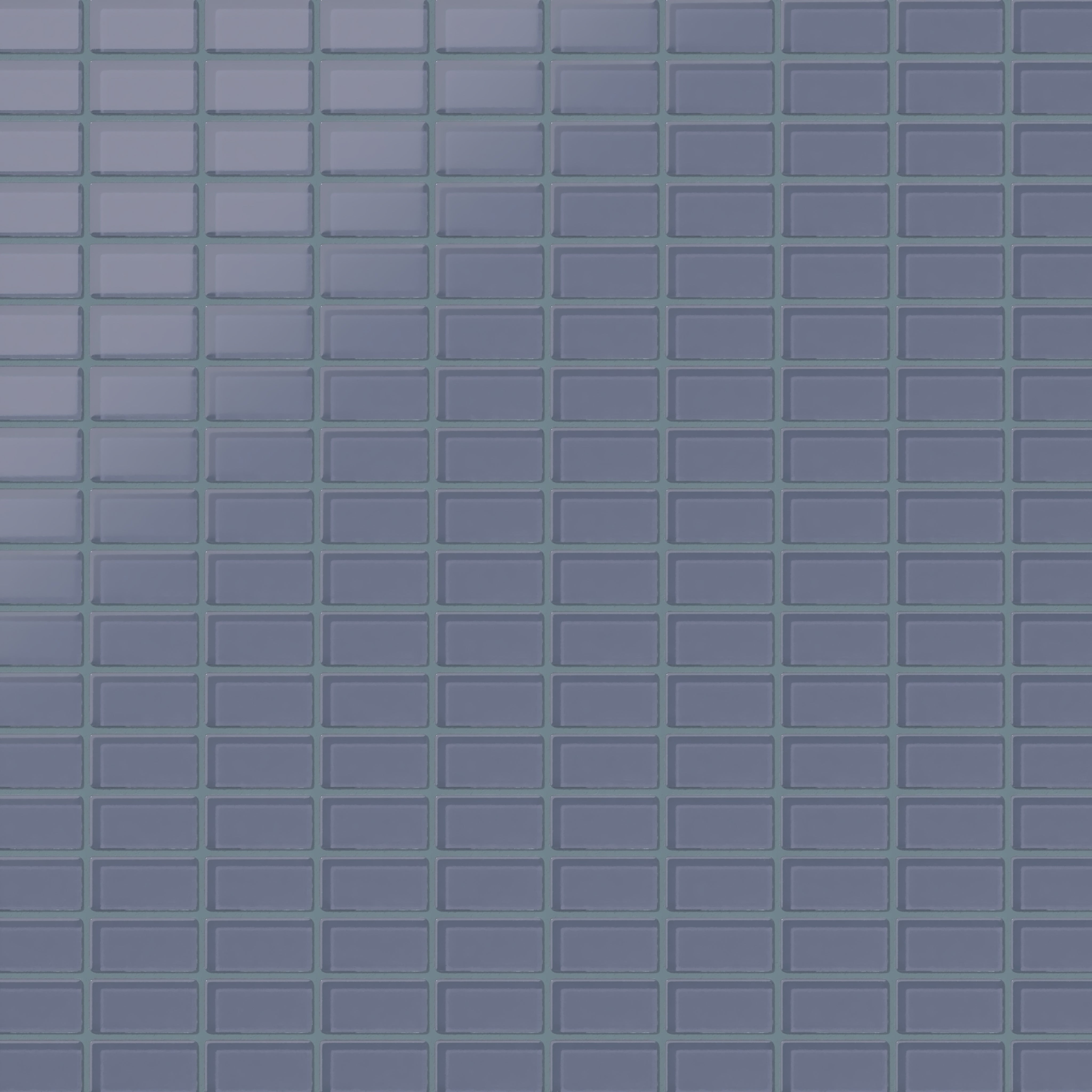 1x2 Straight Set Sheeted Glass Mosaic Tile in Nuthatch Matte