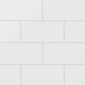 6x12 Glass Tile in Egret Matte