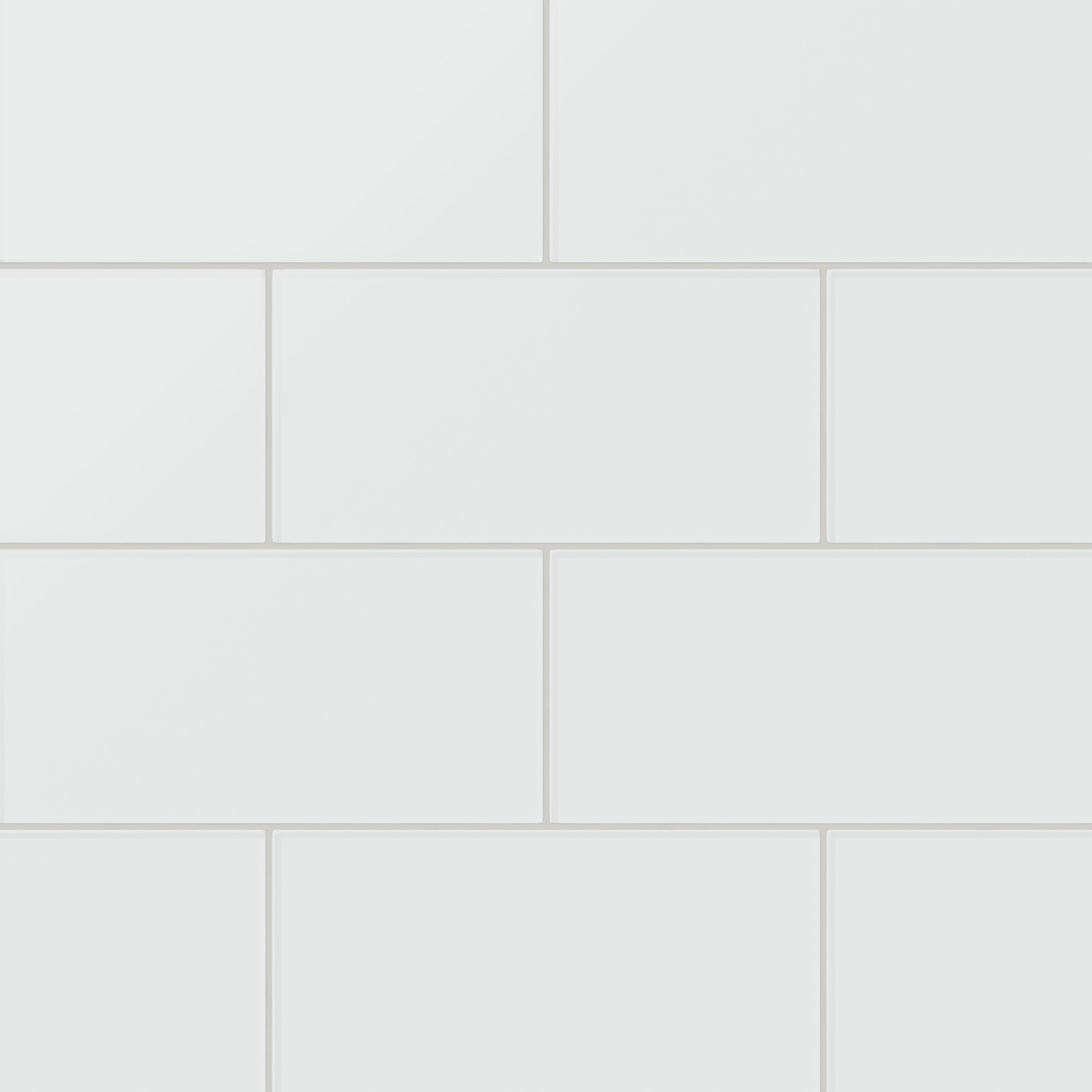 6x12 Glass Tile in Egret Matte