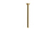 Emerson 12" Straight Shower Arm with Flange in Polished Brass