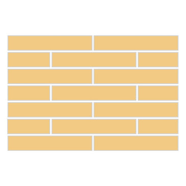 1x6 Half Offset Sheeted Original Ceramic Mosaic Tile in Haystack Matte